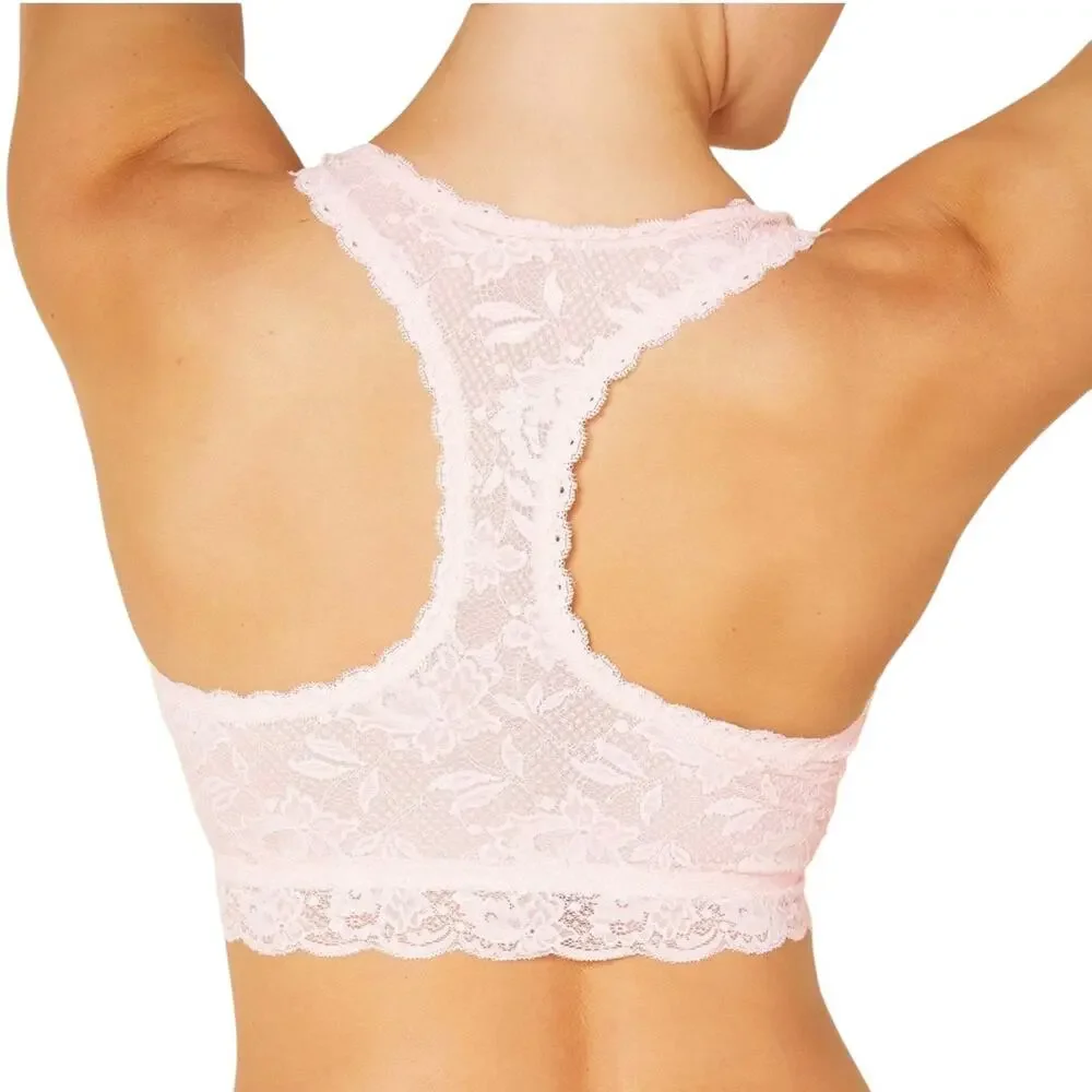 Cosabella Never Say Never Curvy Racie Racerback Bralette Pink Lilly NWT XL DD+